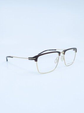 Porsche Design P8380 B000 Havana & Gold, New Square Men's Eyeglasses Frames.